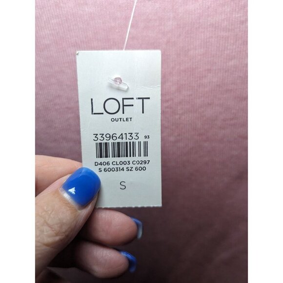 Ann Taylor Loft Light Acid Pink Women's Size Small NWT Long Sleeve Turtleneck - Picture 5 of 14